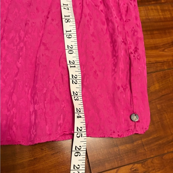 Scotch And Soda Women’s Slim Fitted Pipped Pink Button Up Blouse Size Medium(8) - Picture 16 of 16